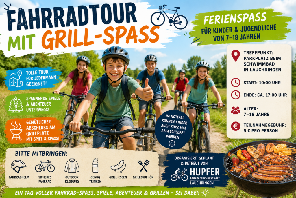 Fahrrad Tour mit Grillspass
